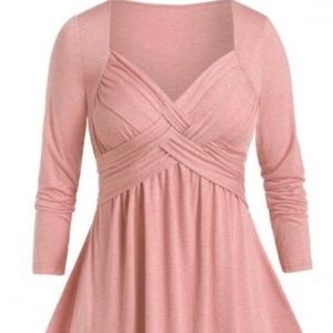 Soft Cotton Top (New) Light Pink - Size 5X (24)